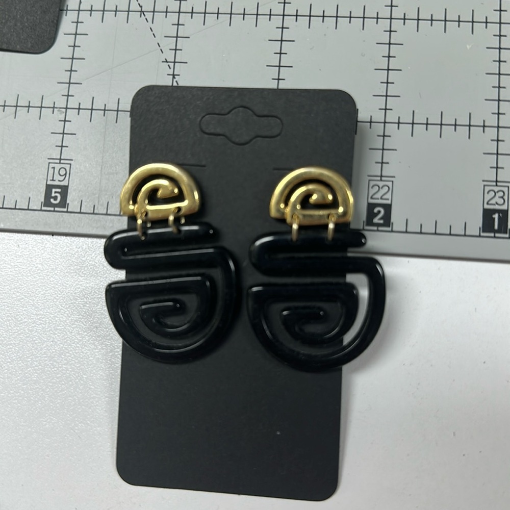 Black & Gold Earrings